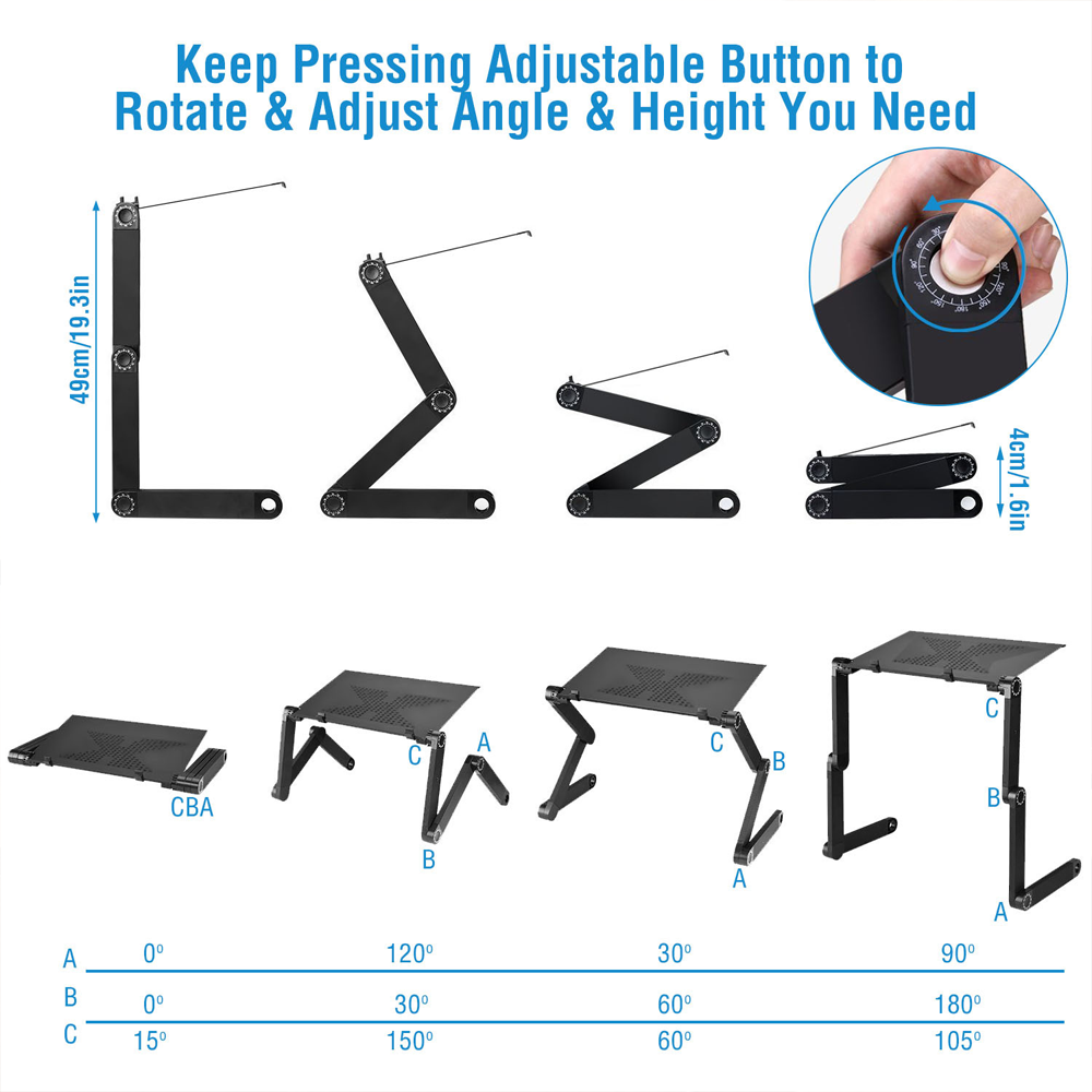 Highly Adjustable Laptop Stand For Table