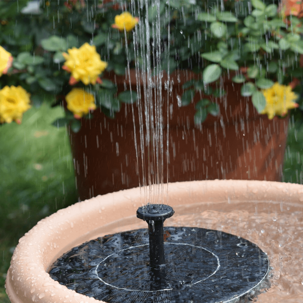Mini Solar Fountain For Bird Bath