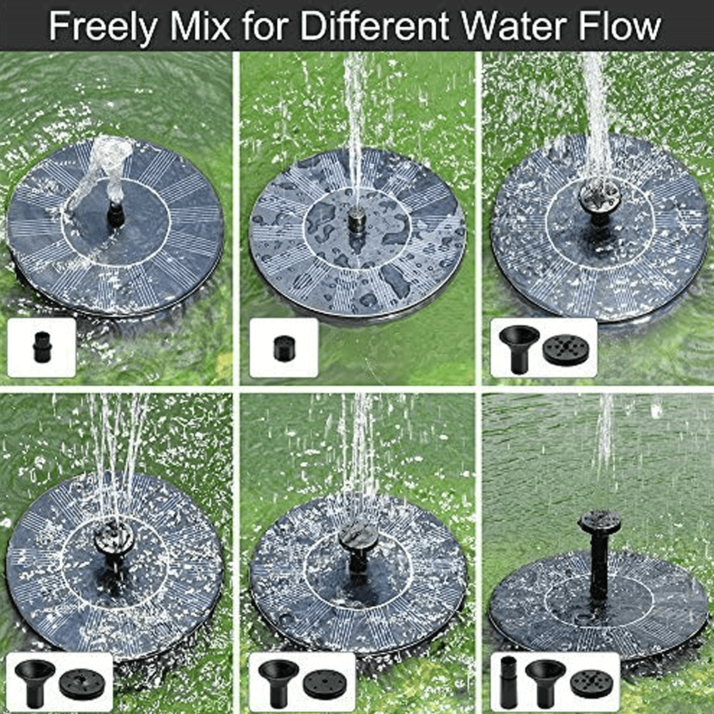 Mini Solar Fountain For Bird Bath