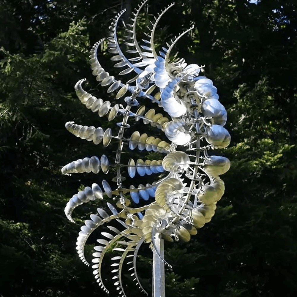 Metal Garden Windmill – Dual Motion Decorative Wind Spinner for Unique Garden Decor & Perfect Gift