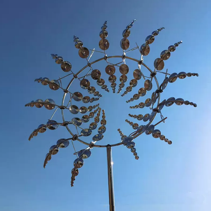 Metal Garden Windmill – Dual Motion Decorative Wind Spinner for Unique Garden Decor & Perfect Gift