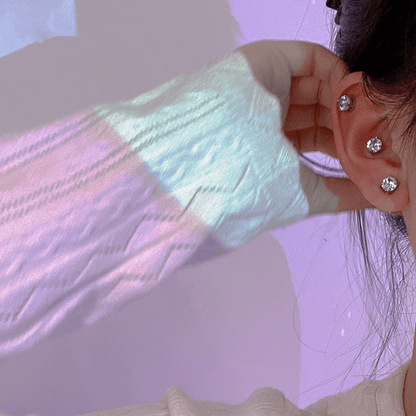 Unisex Non-Piercing Magnetic Magnet Ear Stud