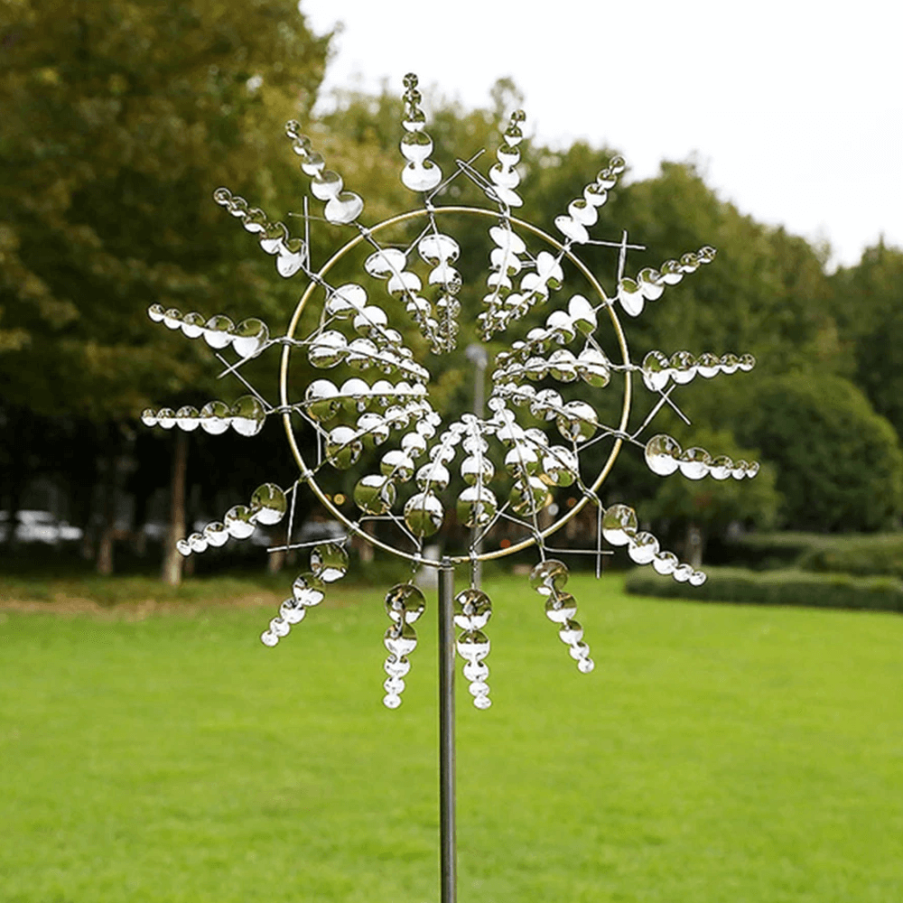 Metal Windmill For Outdoor Decor