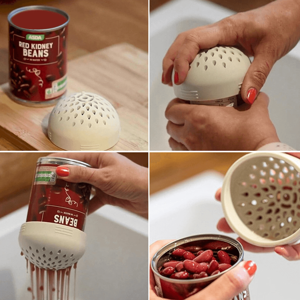 Snap-On Silicone Can Colander Strainer for Your Kitchen