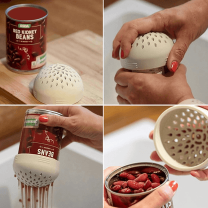 Snap-On Silicone Can Colander Strainer for Your Kitchen