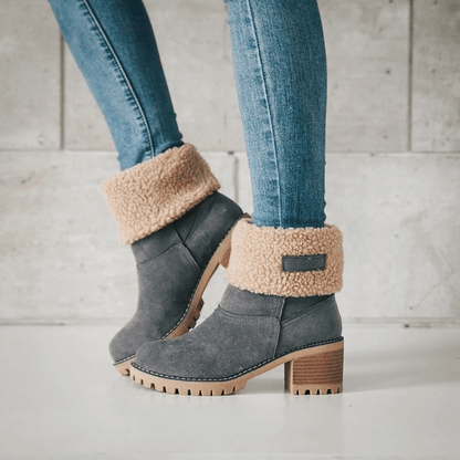 Snow Boots Block Heels