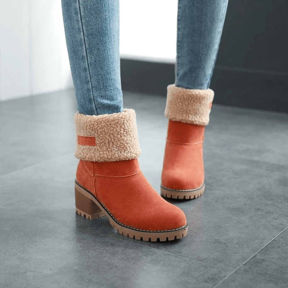 Snow Boots Block Heels