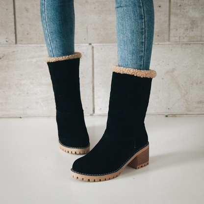 Snow Boots Block Heels