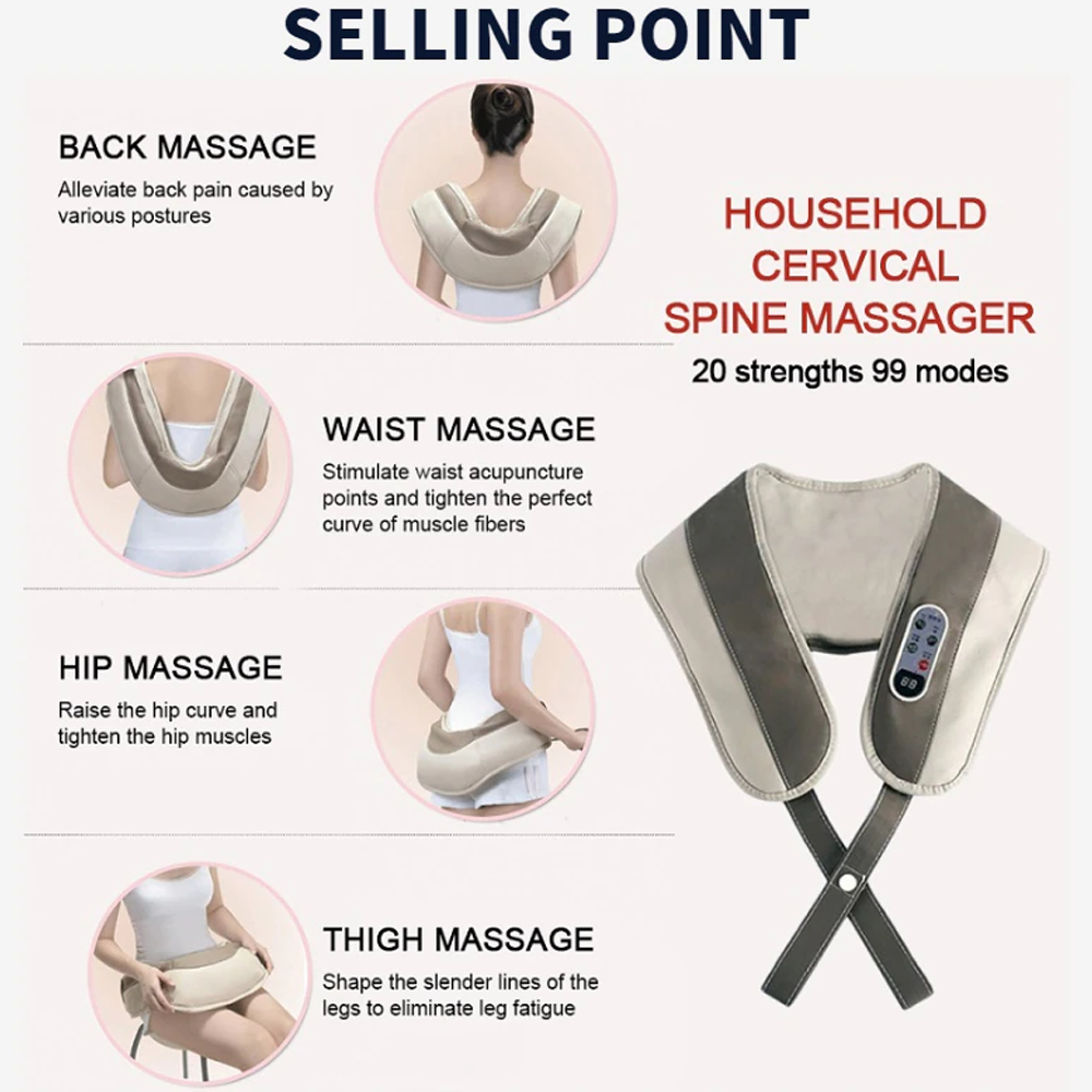 Neck Acupressure Massage Shawl