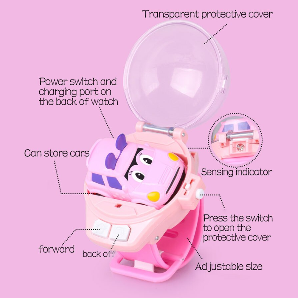 Power Battle Watch Car Toy – Remote Control Fun, Perfect Educational Gift for Kids, USB Rechargeable