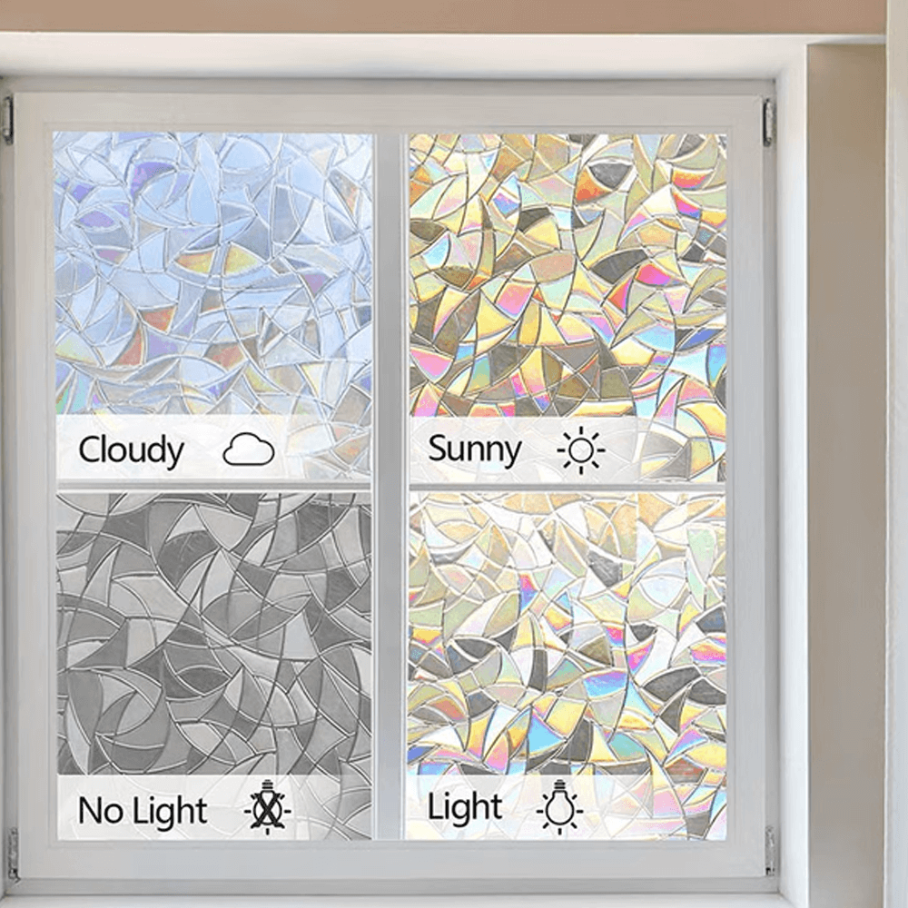 3D Window Reflective Glue-Free Static Film