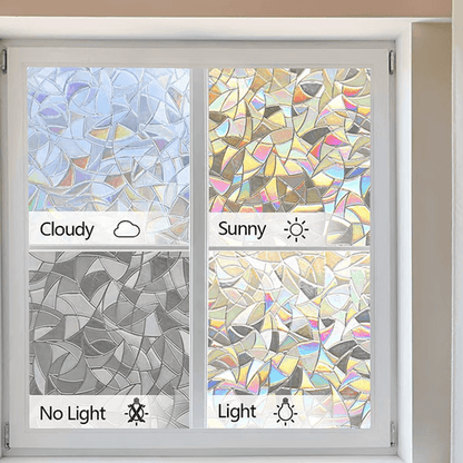 3D Window Reflective Glue-Free Static Film