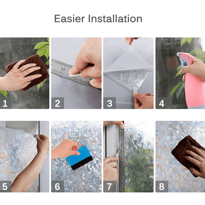 3D Window Reflective Glue-Free Static Film