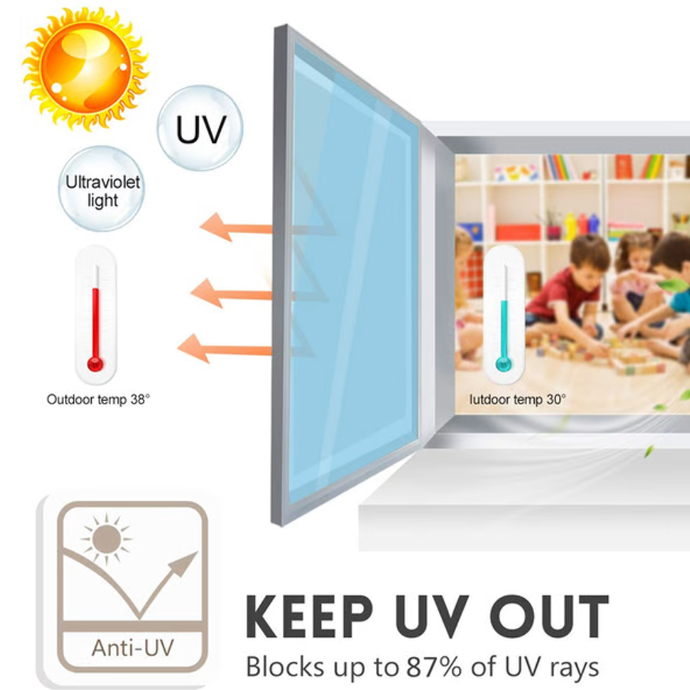 3D Window Reflective Glue-Free Static Film