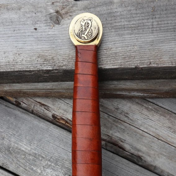For Valhalla Viking Longsword | Hand-Forged Damascus Steel Blade