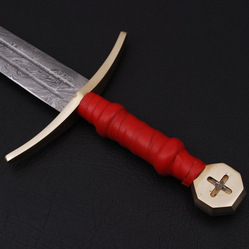 36" Damascus Steel Longsword – Original Collectible 36-Inch Blade