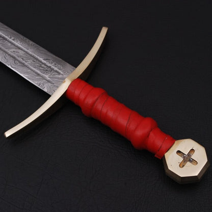 36" Damascus Steel Longsword – Original Collectible 36-Inch Blade