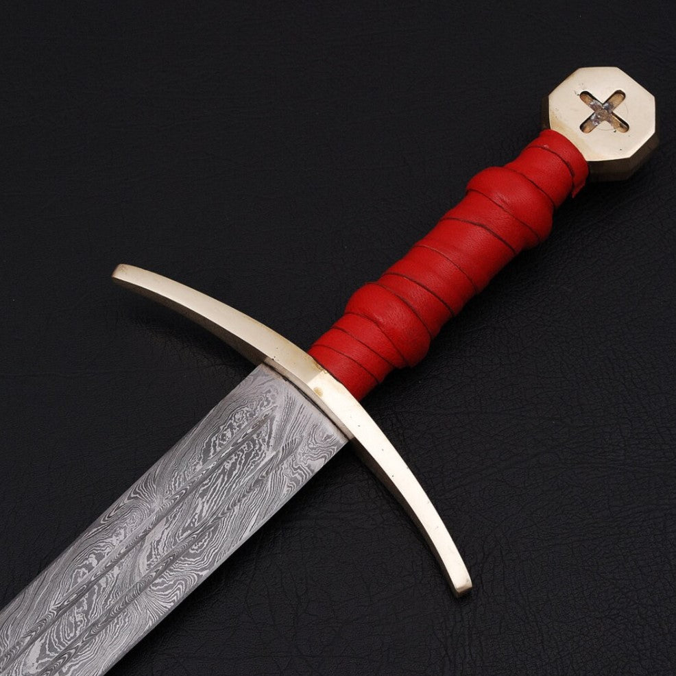 36" Damascus Steel Longsword – Original Collectible 36-Inch Blade
