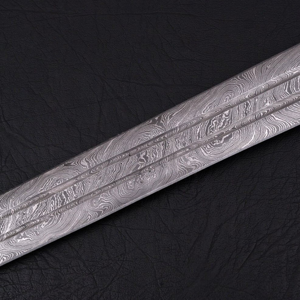 36" Damascus Steel Longsword – Original Collectible 36-Inch Blade