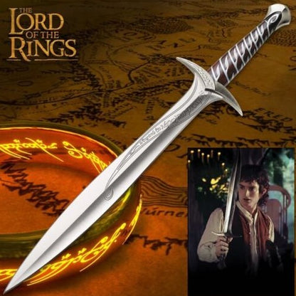 The Lord of the Rings Sting Sword of Frodo Baggins.The Hobbit Movie Bibilo sword