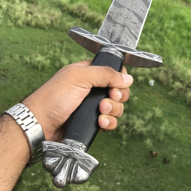 Medieval Norman Viking Sword | Handmade Damascus Steel Blade