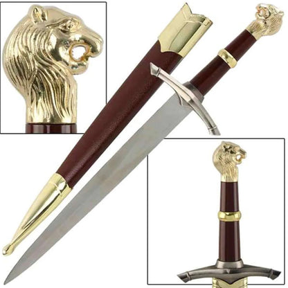 Chronicles of Narnia Dagger | Handmade Replica with Lion Head Pommel