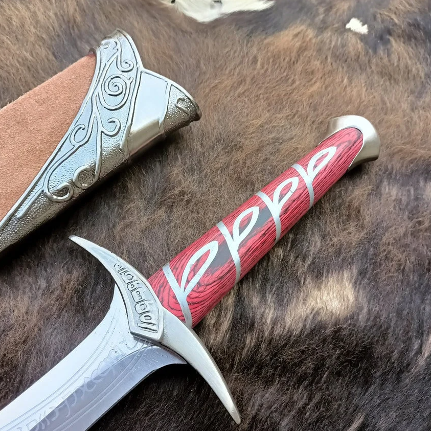Sting Sword Steel Sword with Scabbard, LOTR Sword, Battle Ready Sting Sword