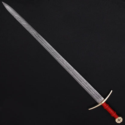 36" Damascus Steel Longsword – Original Collectible 36-Inch Blade