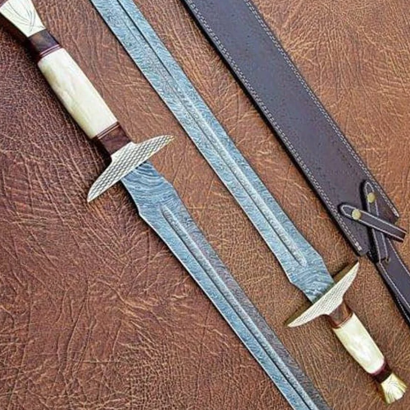 Handmade Damascus Swords, Battle Ready Damascus Steel Sword