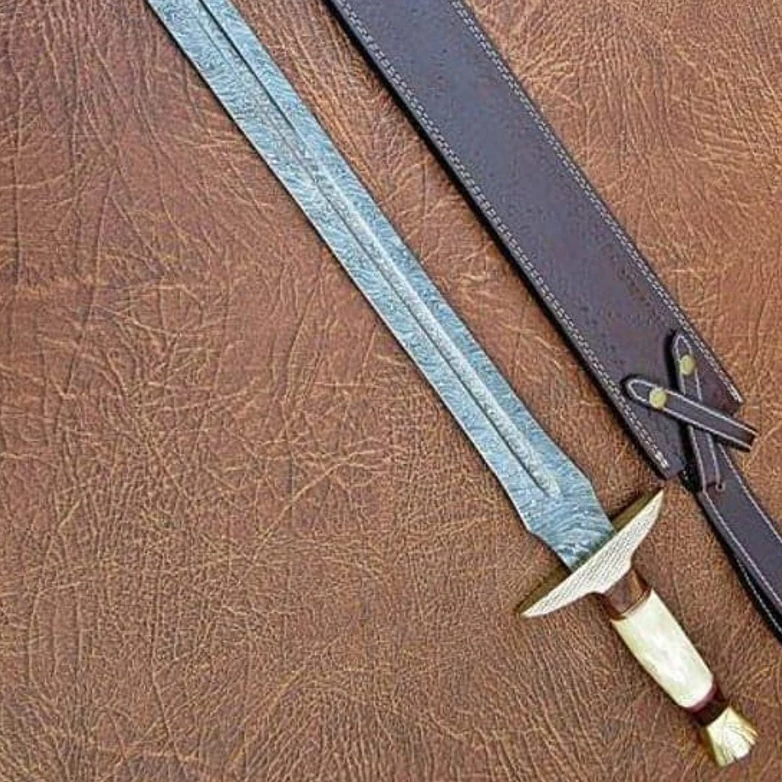 Handmade Damascus Swords, Battle Ready Damascus Steel Sword