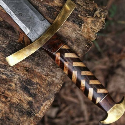 Viking Sword Gift, Viking Mythology Damascus Steel Sword, Custom Handmade Hunting Sword