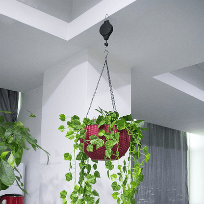 Plant Pulley Set For Garden Baskets Pots, Birds Feeder