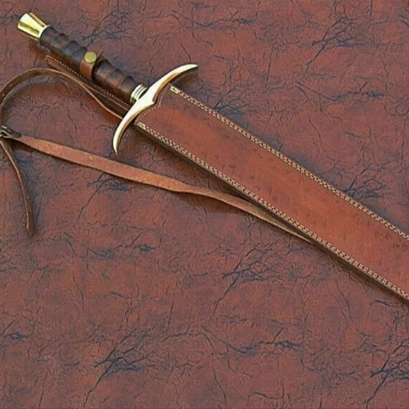 Collectible Swords 32 Inch Damascus Steel Viking Sword, Battle Ready One Handed Sword