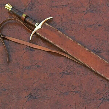 Collectible Swords 32 Inch Damascus Steel Viking Sword, Battle Ready One Handed Sword