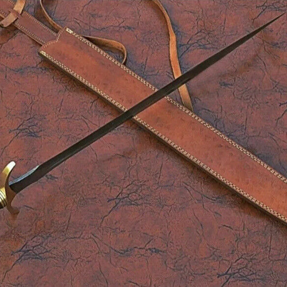 Collectible Swords 32 Inch Damascus Steel Viking Sword, Battle Ready One Handed Sword