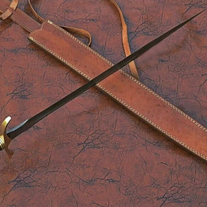 Collectible Swords 32 Inch Damascus Steel Viking Sword, Battle Ready One Handed Sword