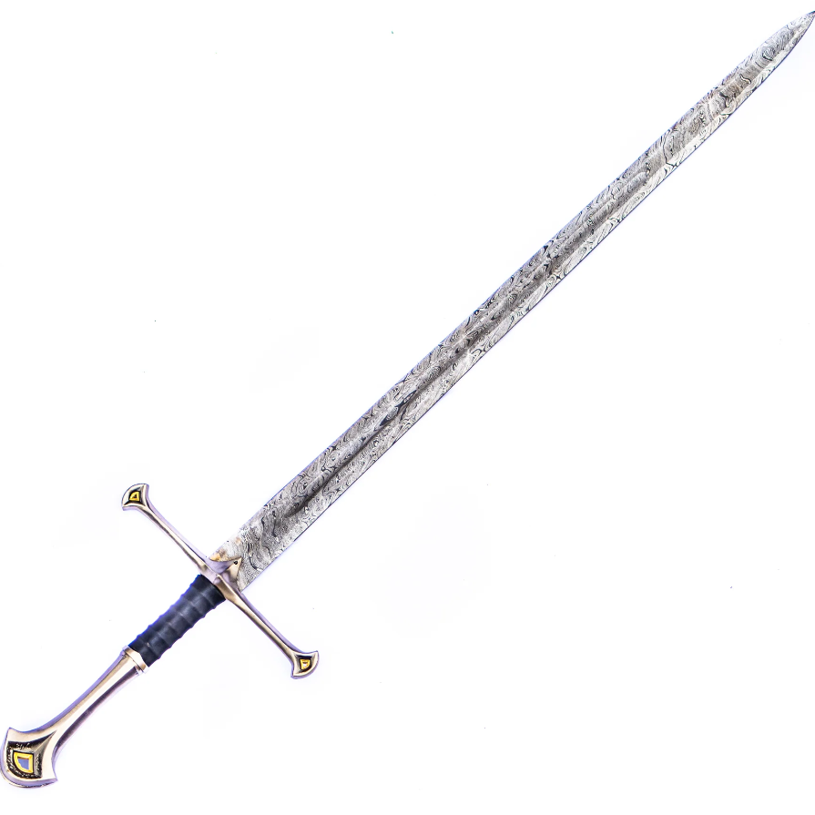 Collectible Swords 42 Inch Damascus Steel Battle Ready Sword, Two Handed Long Sword