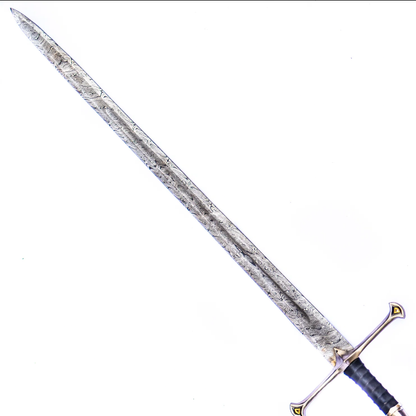 50 Inch Two Handed Long Sword, Collectible Swords, Battle Ready Sword with Brass Bolster Handle
