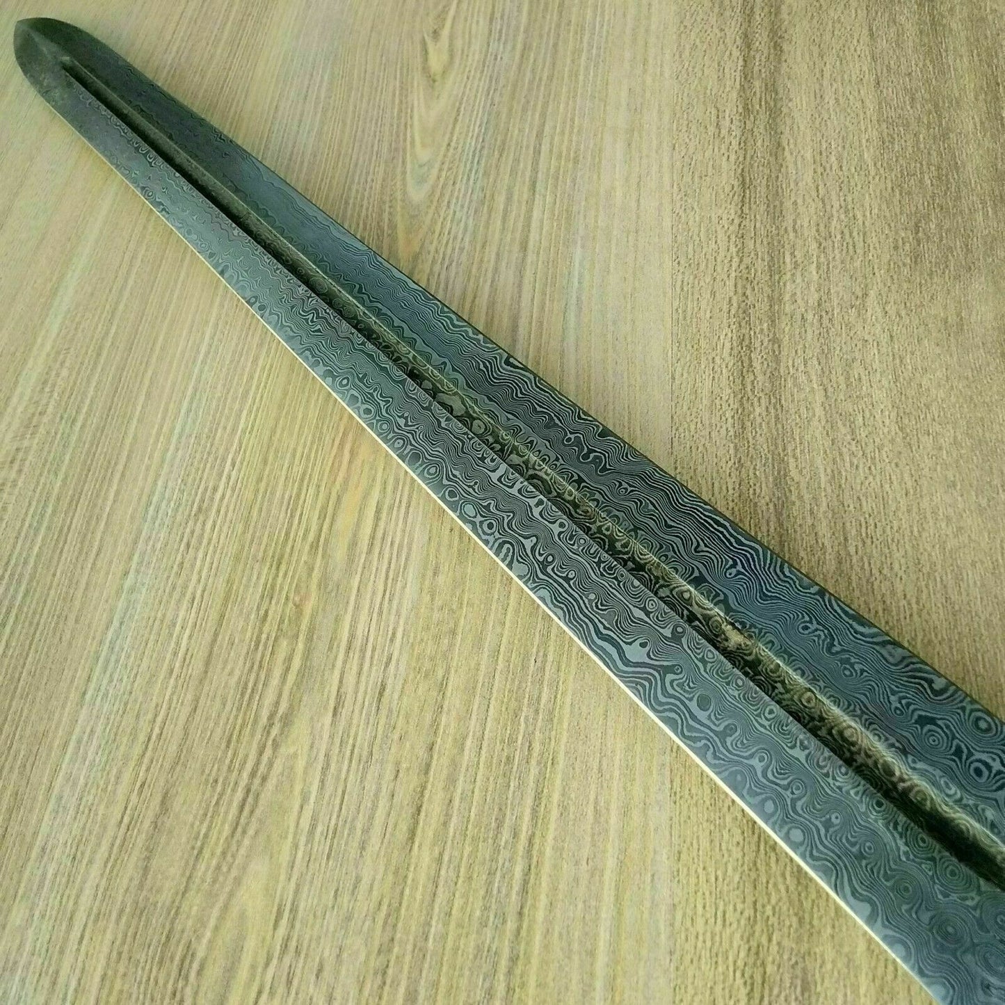 29 Inches Viking Sword, Survival Damascus Steel Sword with Sheath