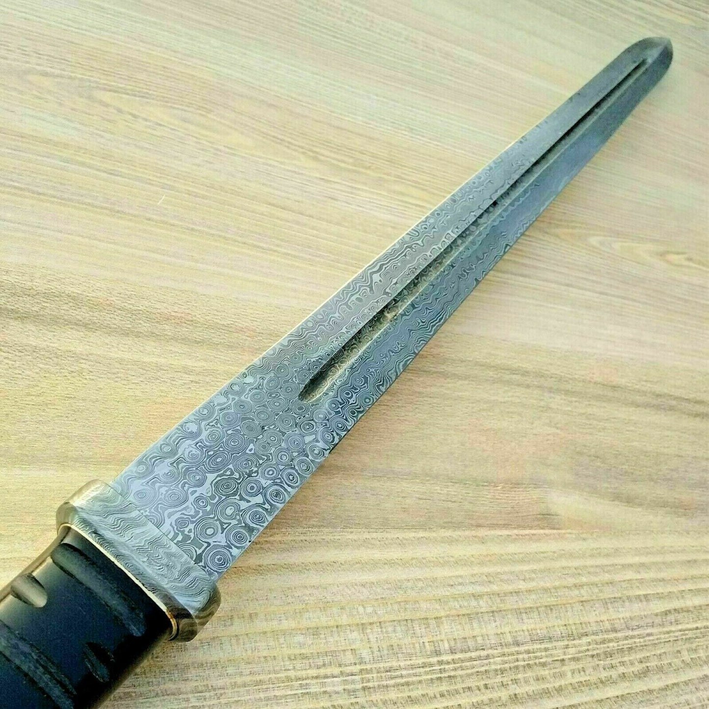 29 Inches Viking Sword, Survival Damascus Steel Sword with Sheath