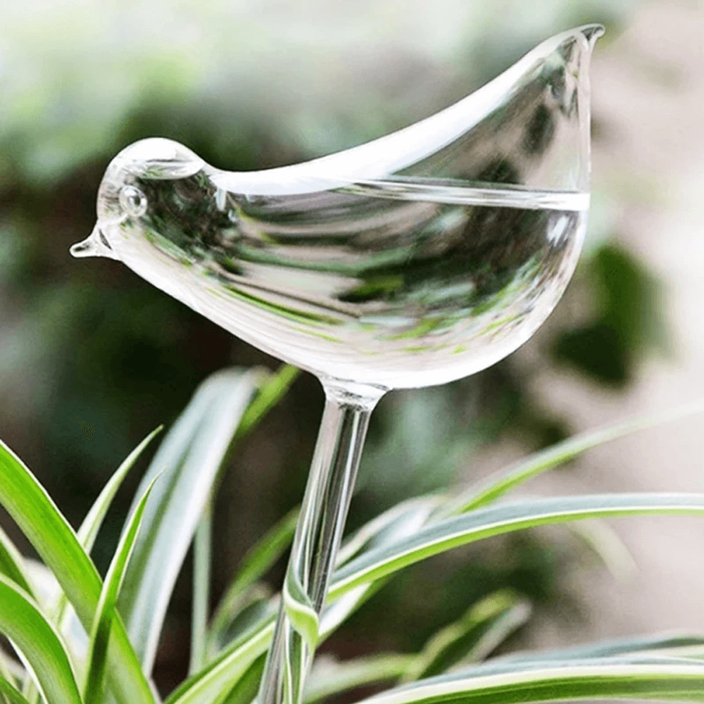 Bird Shaped Plant Self Watering Glass Globe