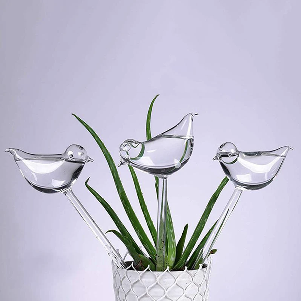 Bird Shaped Plant Self Watering Glass Globe
