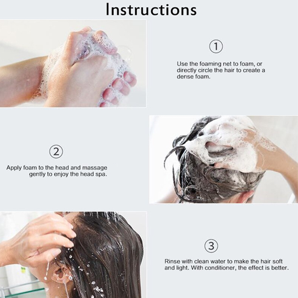 Herbal Hair Darkening Shampoo Bar for Gray Hair Repair & Natural Shine