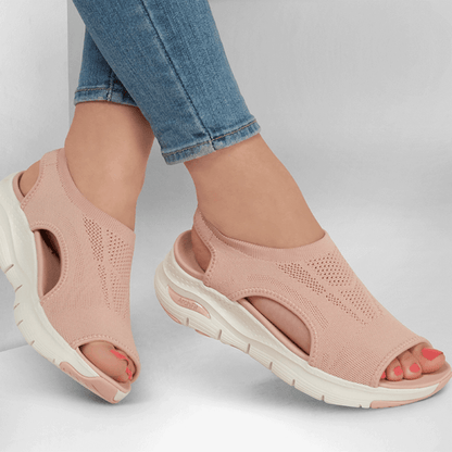 Slingback Orthotic Anti-Ache Slide Sandals | Washable Summer Thick-Soled Sandals | Pain-Relieving Mesh Sandals