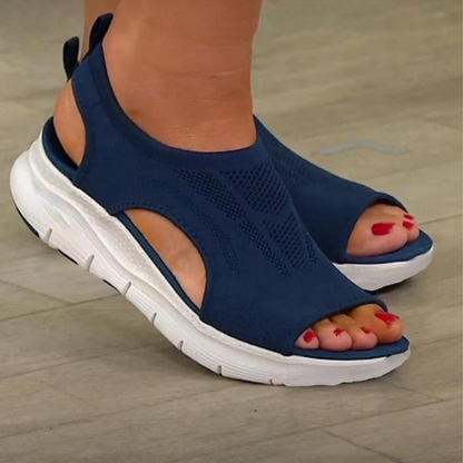 Slingback Orthotic Anti-Ache Slide Sandals | Washable Summer Thick-Soled Sandals | Pain-Relieving Mesh Sandals