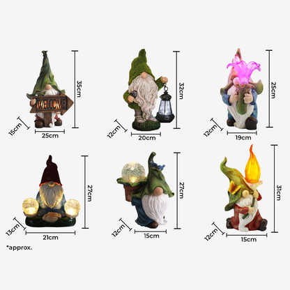 Power-Efficient Adorably Cute Garden Gnome Statues for Magical Yard Decor