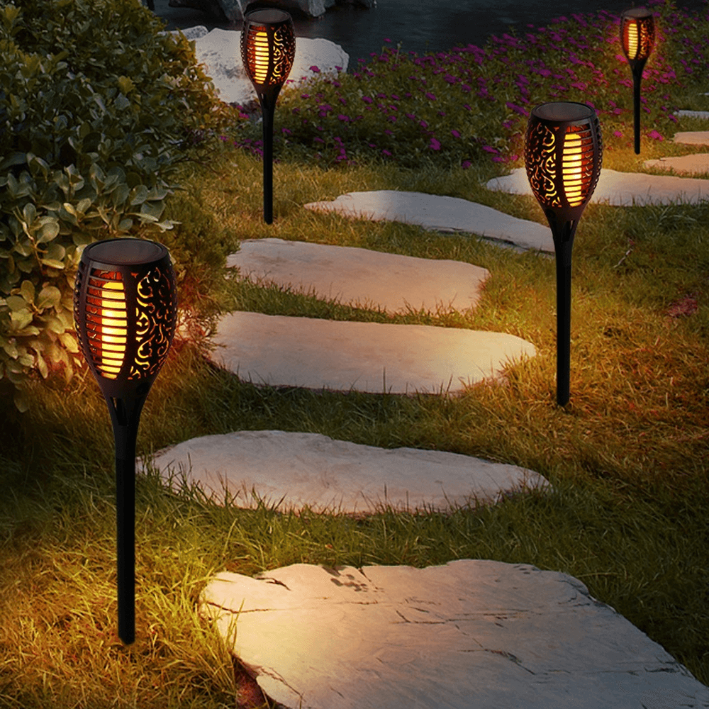 Waterproof Energy-Efficient Flickering Solar Flame Lights