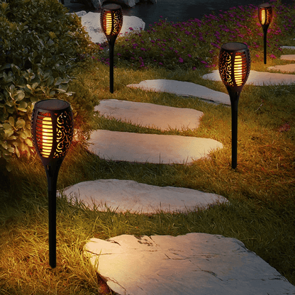 Waterproof Energy-Efficient Flickering Solar Flame Lights