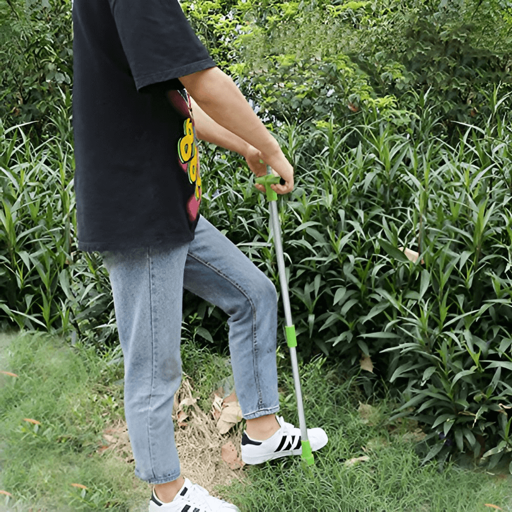 Standing Weed Picker With Ergonomic Handle | Claw-Designed Standing Plant Remover | Long Handle Weed Puller Tool