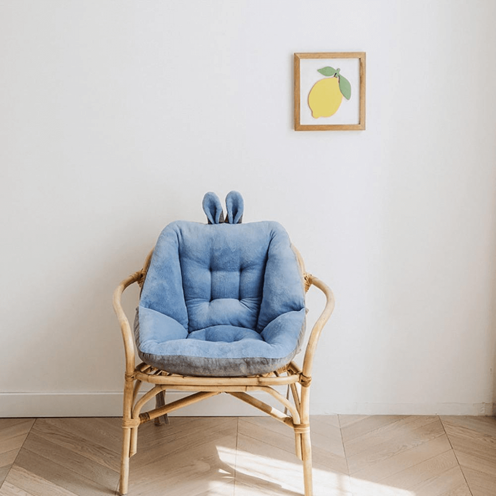 Back Support Bunny Chair Cushion | Kawaii Bunny Chair Cushion | Ultra-Soft Bunny Ear Seat Cushion | Bunny Cushion Seat
